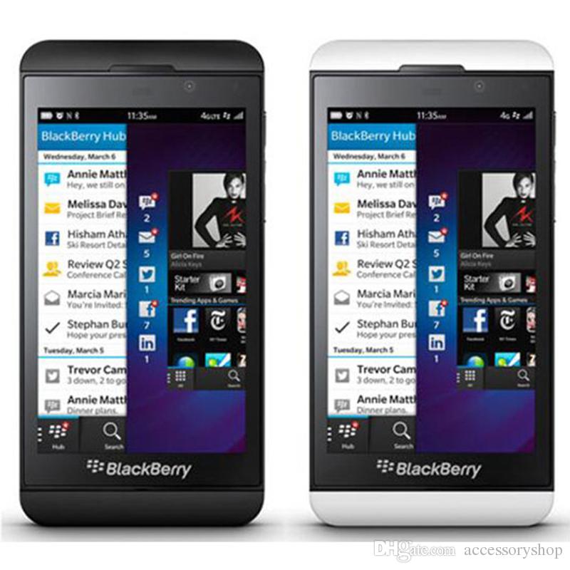 Refurbished Original Blackberry Z10 Unlocked 4G LTE US EU Mobile Phone 4.2 inch Dual Core 2GB RAM 16GB ROM 8MP Camera Smart Phone Post 1pcs