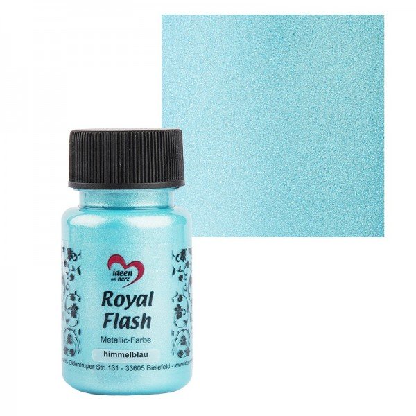 Metallic-Farbe "Royal Flash", himmelblau, 50 ml