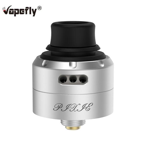 Authentic Vapefly Pixie RDA Bottom Feeding Rebuildable Dripping Atomizer - Silvery SS Stainless