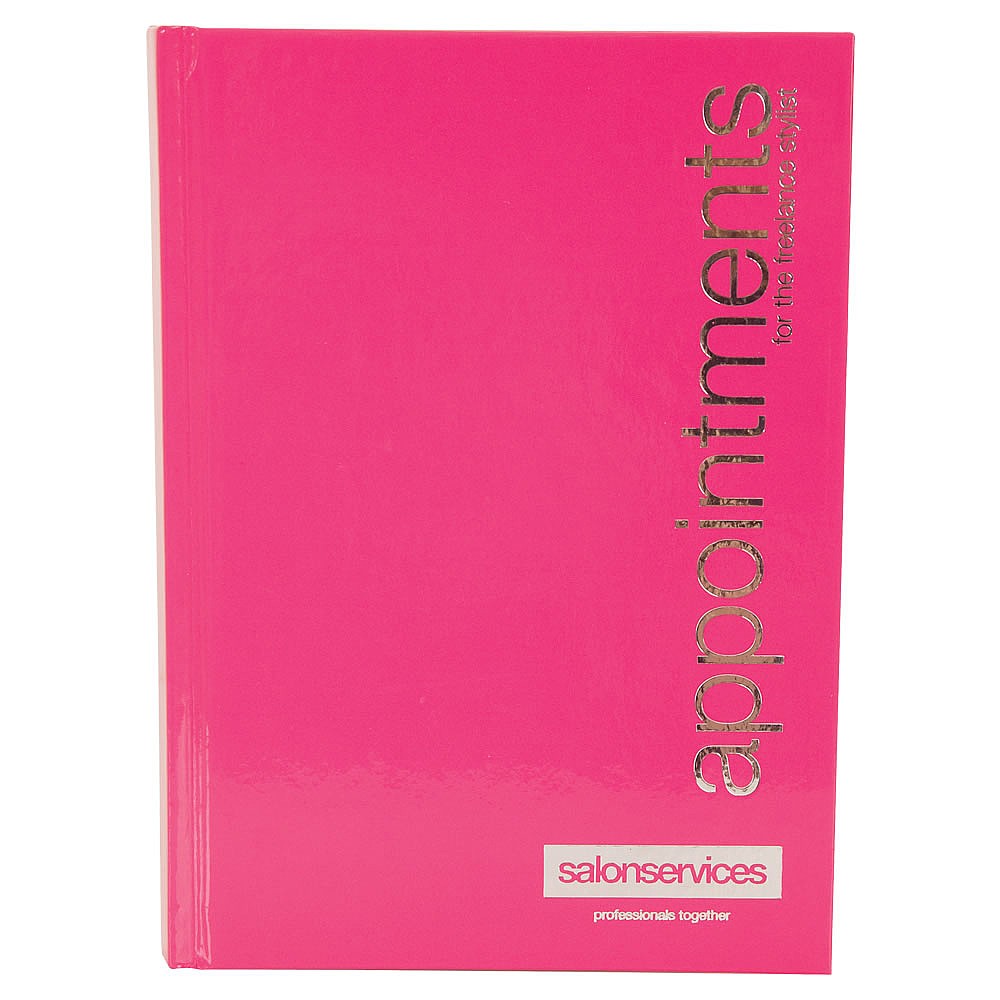 salon services appointment book freelance pink