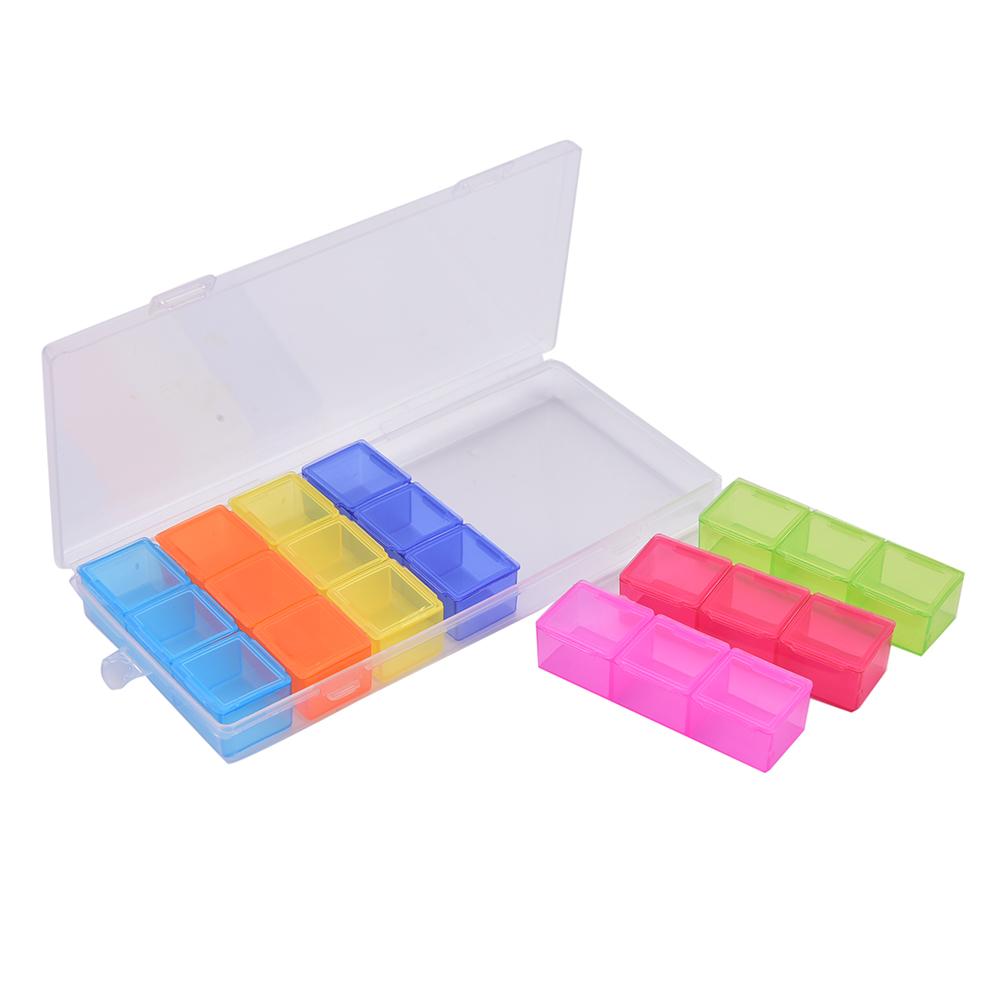 Mini Portable 3 Row 21 Squares Weekly Holder Pill Box 7 Days Tablet Medicine Storage Organizer Container Case fast shipping