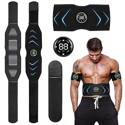 EMS Electric Abdominal Body Slimming Belt Waist Band Smart Abdomen Muscle Stimulator Abs Trainer Fitness Lose Weight Fat Burn Lightinthebox
