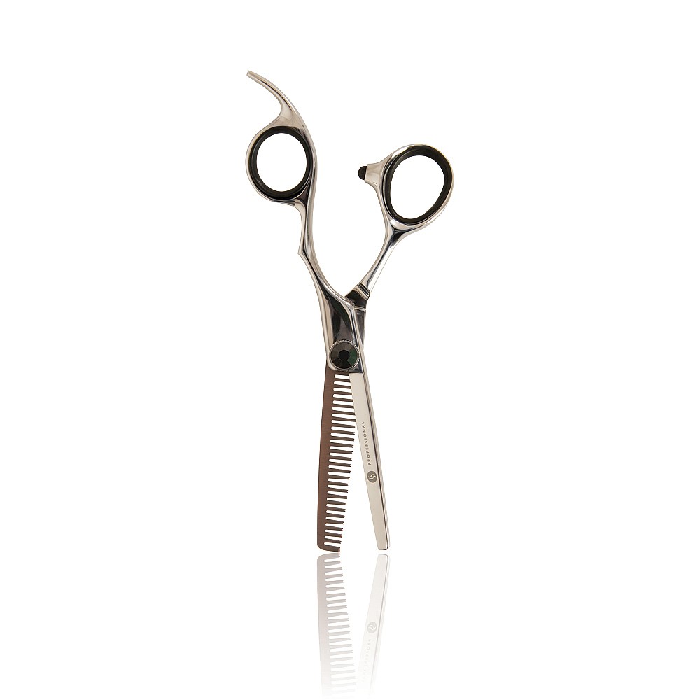 s professional black screw thinner scissors