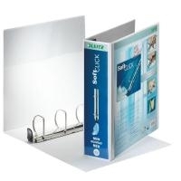 LEITZ Präsentations-Ringbuch SoftClick, A4 Überbreite, weiß 4 D-Ring SoftClick-Mechanik, Rückenbreite: 79 mm, Ring- (4204-00-01)