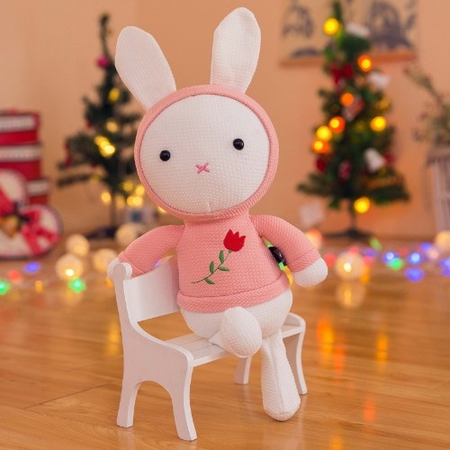 Nueva muñeca de conejo de peluche rosa
