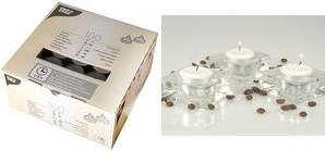 PAPSTAR Teelichter, Durchmesser: 38 mm, weiß Höhe: 23 mm, Brenndauer: ca. 8 Stunden, in Aluminiumhülle, - 1 Stück (82674)