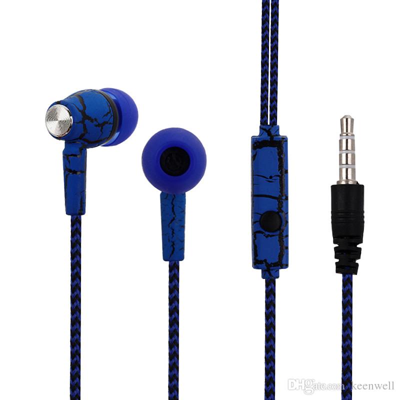 In Ear earphone Super Deep Bass HIFI DJ Studio Monitor Stereo headset music Crack headset for iPhone for Huawei for Xiaomi Samsung with box