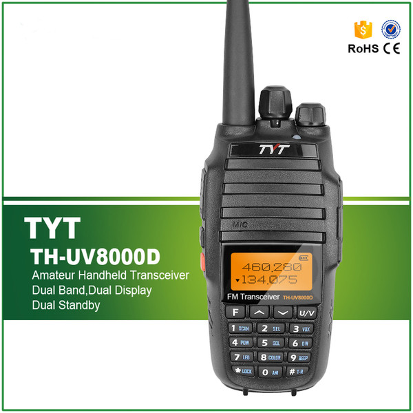 upgrade version original tyt th-uv8000d portable radio walkie talkie amateur handheld transceiver dual band 10w two way radio