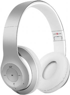 Gembird BHP-MXP-SW Milano Bluetooth® Kopfhörer Over Ear Headset Silber, Weiß (BHP-MXP-SW)