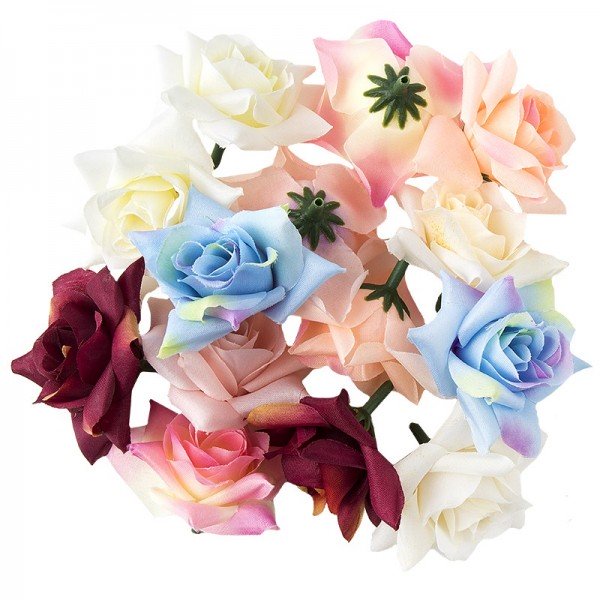 Deko-Blüten "Rose", Ø 5cm, 18g, verschiedene Farben