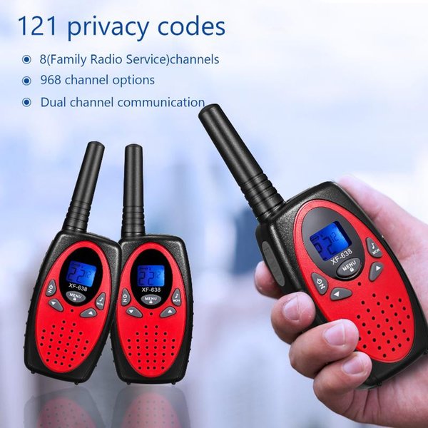 Walkie Talkie Two Way Radio For Adults Kids 8 Channel 0.5W Long Range With Noise Canceling VOX Camping Hiking Cycling Cruise