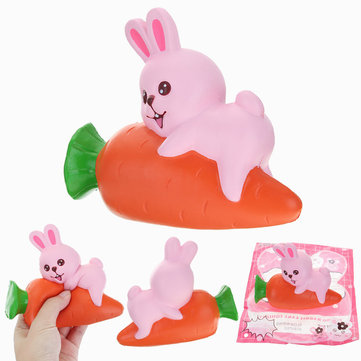 YunXin Squishy Rabbit Bunny Holding Carrot