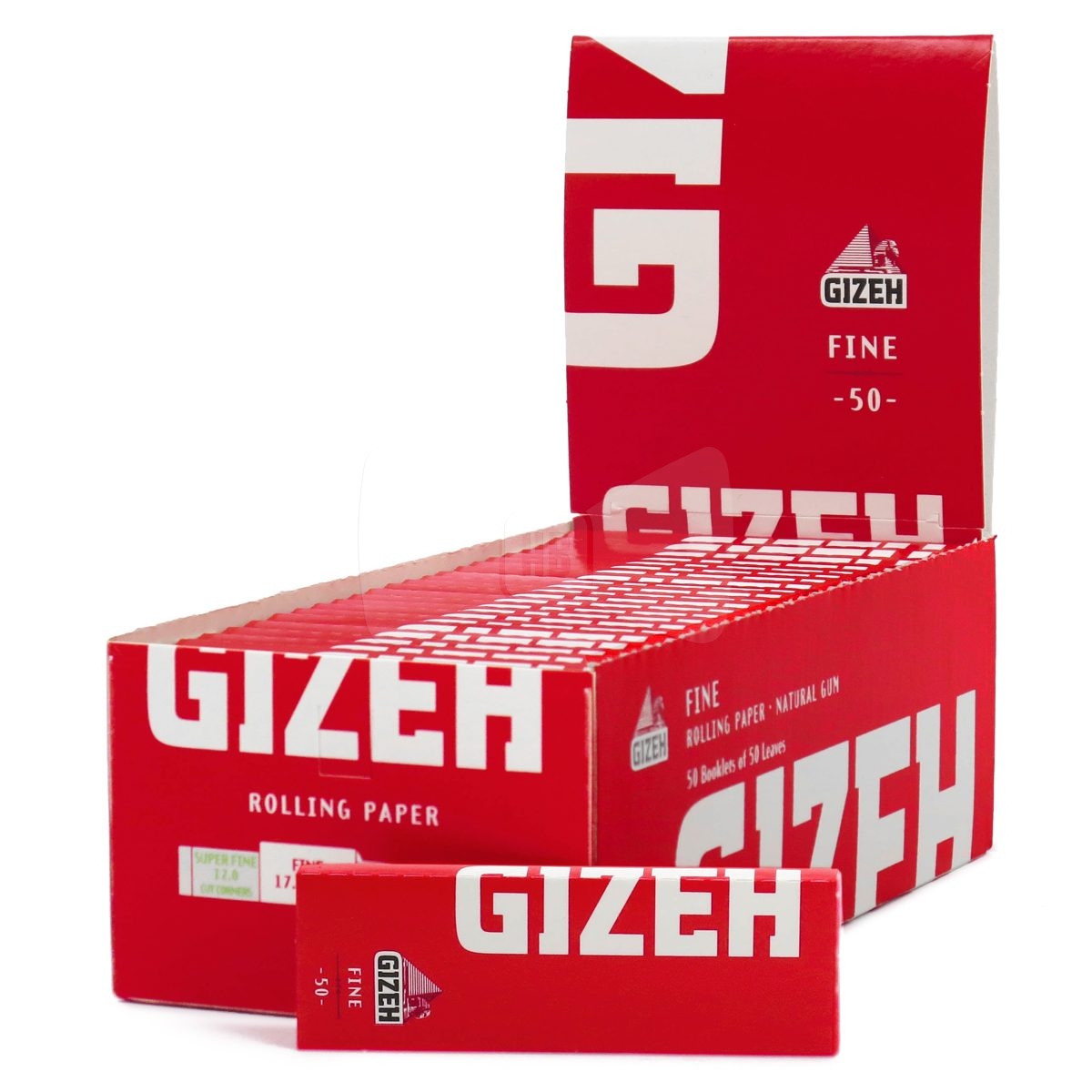 Gizeh Fine Red Single Wide Rolling Papers 1 Pack