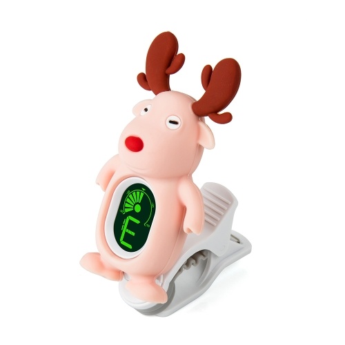 Cute Cartoon Reindeer Clip-On Tuner