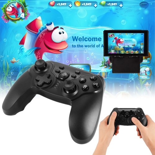 Wireless BT Gamepad Double Motor Vibration Pro Gaming Controller Joystick for Switch w/ Screenshot Function