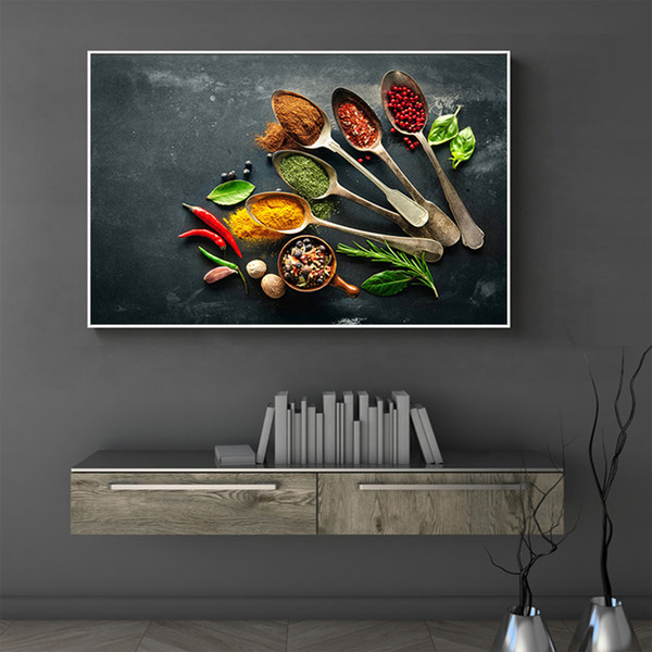modern kitchen wall art canvas painting seasoning picture print on canvas posters and prints wall pictures for dining room decor