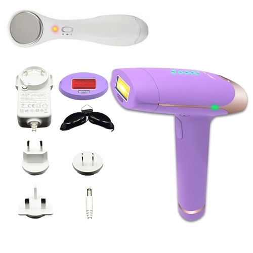 Laser Hair Removal Machine With Portable Beauty Instrument Set Painless Laser Epilator & Anti-Ageing Facial Skin Appliance Kit