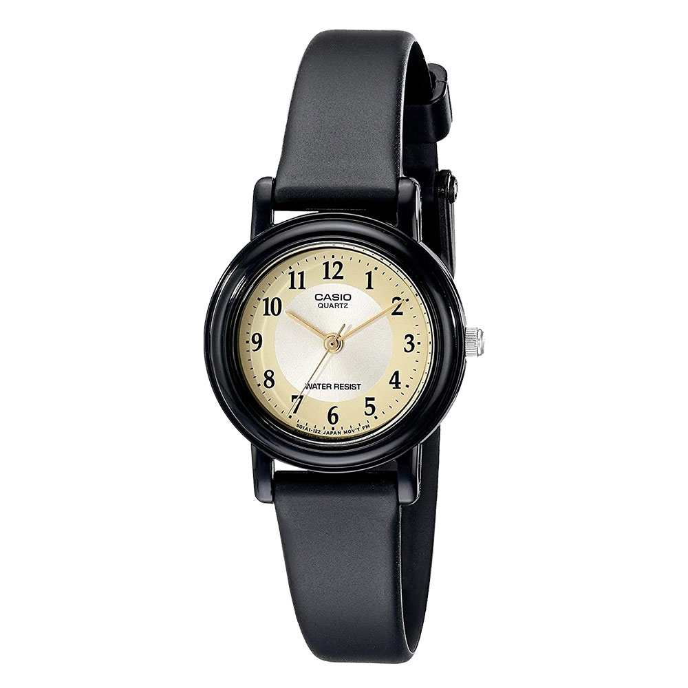 Casio Womens Ladies Quartz Analogue Watch Black Resin Model LQ139A-9B3