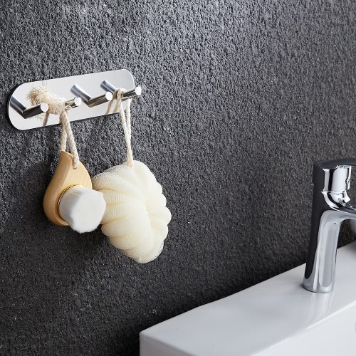 Multifunctional Space-saving Self Adhesive Hook High Quality Stainless Steel Wall-mounted Hooks Sticky Hook