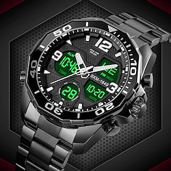SKMEI Dual Movement Sport Mens Watches Rotatable Ring Quartz Digital Men Wristwatches Chrono Alarm Male Clock reloj hombre 1649 miniinthebox