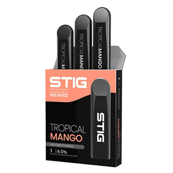 3 x Authentic VGOD STIG EINWEG-POD eGo Starter Kit E-Zigarette - Tropische Mango