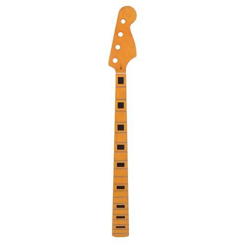 Electric Bass Guitar Neck Yellow Maple Wood 20 Fret Repair Replacement Parts for PB Bass