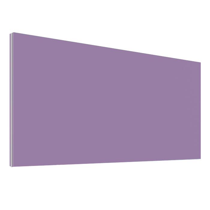 Light Purple Office Desk Screen 2000mm Wide - Height 380mm