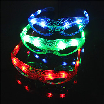 LED Spider Man Style Flashing LED Glasses