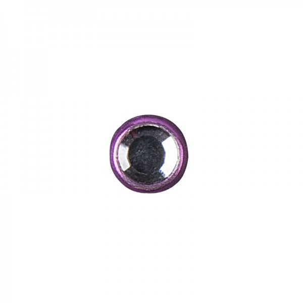 Hot-Fix Glas-Kristalle zum Aufbügeln, Ø 5mm, violett, 100 Stück