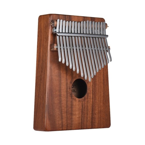 Ammoon 17-Pouce Pouce Piano Kalimba Mbira Sanza Hawaiian Koa Bois Massif avec Carry Bag Musique Livre Musical Échelle Autocollants Tuning Hammer Musical Cadeau AKP-17K