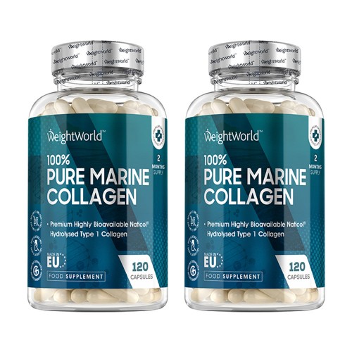 Collagène Marin Pur par Maxmedix - Complément Puissant - Dose Concentrée de 1755 mg - 180 gélules