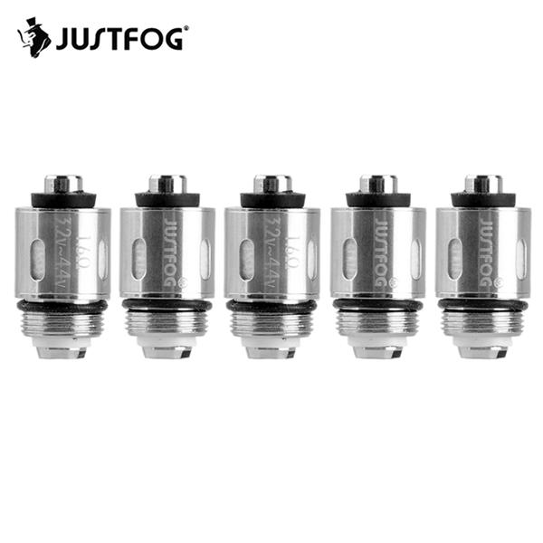 Justfog Replacement 1.6ohm Coil Heads for Q16/ Q14/ S14/ G14/ C14 Starter Kit Tank Atomizer Clearomizer (5pcs/pack)