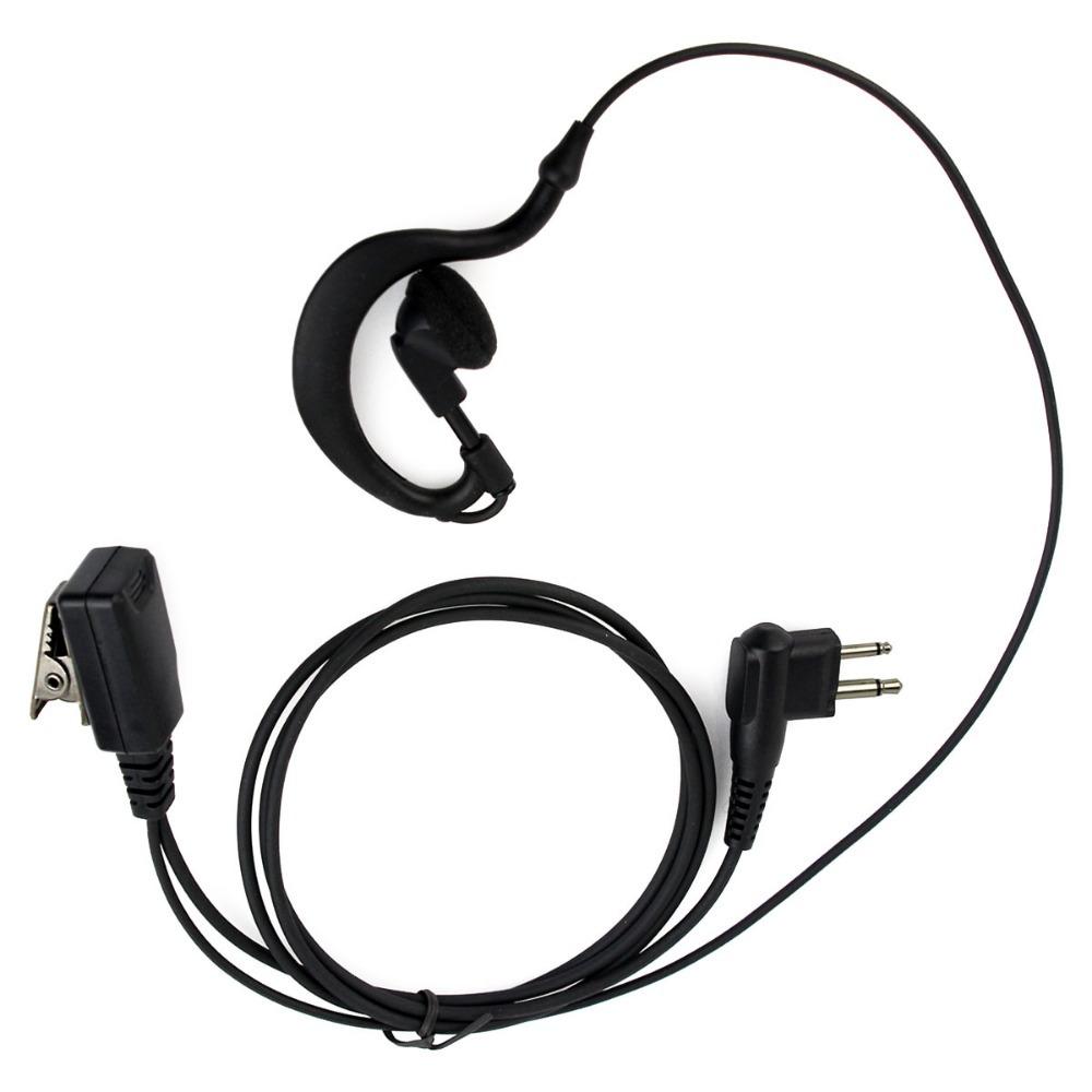 New Black PTT MIC Earhook Earpiece Headset for Motorola Radio GP2000 GP2100 GP300 GP308 GP68 GP88 PRO1150 PRO2150 C1041A Alishow