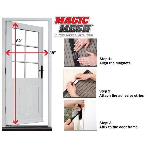 Magic Bug Screen Magnetic Screen Door Mesh Curtain