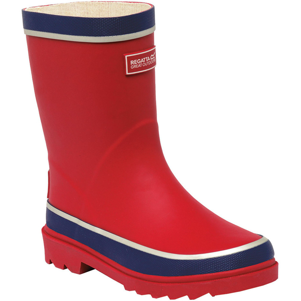 Regatta Boys & Girls Foxfire Welly Reflective Rubber Wellington Boots UK Size 1 (EU 33)