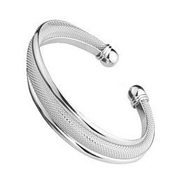 Women's Cuff Bracelet Ladies Sterling Silver Bracelet Jewelry Silver For Wedding / Silver Plated Lightinthebox