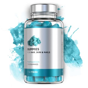 Gominolas Para Cabello, Piel y Unas - Suplemento Vitaminico Masticable de Belleza - 60 Gominolas