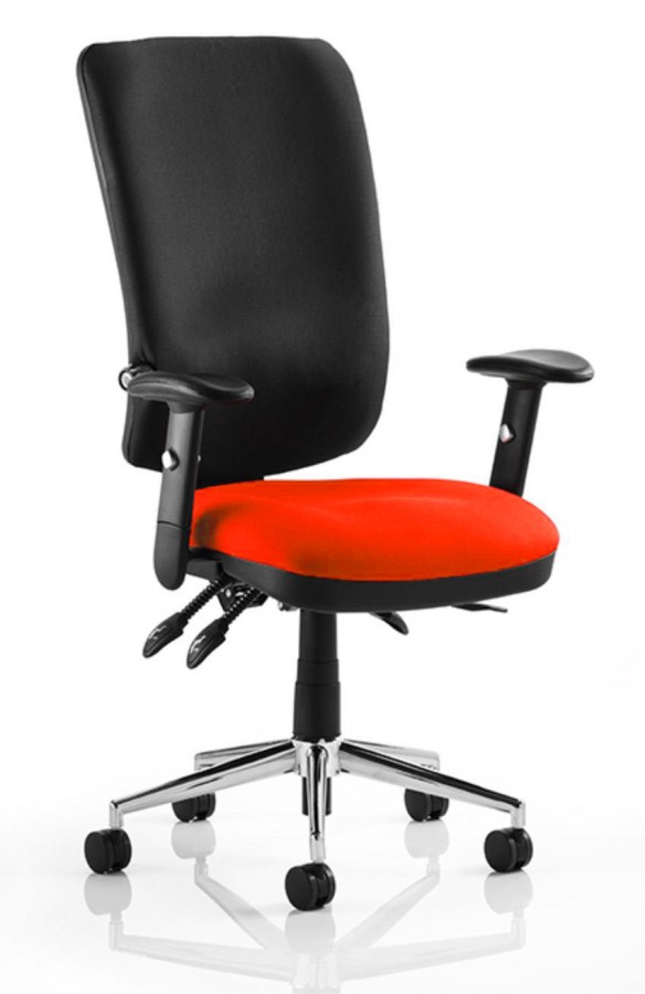 Chiro Orange & Black High Back Ergonomic Chair