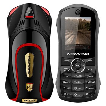 Newmind Unlock Student Mobile Phone Dual Sim Quick Dial SOS FM Bluetooth Small Size Mini Sport Car Model Child Cellphone