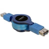 DeLOCK - USB-Kabel - 9-polig USB Typ A (M) - 9-polig USB Typ A (W) - 1,2m (USB3.0) - einziehbar (82649)