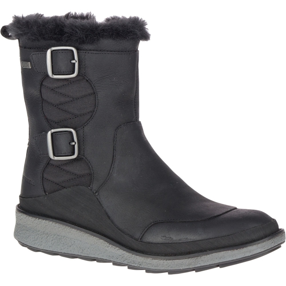 Merrell Womens/Ladies Tremblant Ezra Zip Polar Leather Snow Boots UK Size 6 (EU 39  US 8.5)
