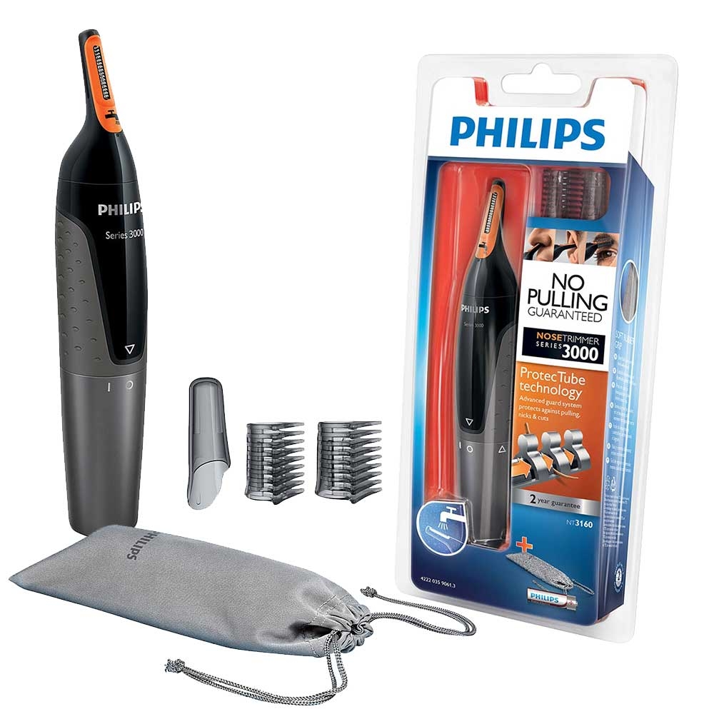 Philips Series 3000 Nose, Ear & Eyebrow Trimmer Kit with Battery and Pouch etc. - NT3160/10
