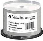 Verbatim - 50 x CD-R - 700 MB (80 Min) 52x - Silber - mit Thermodrucker bedruckbare Oberfläche - Spindel