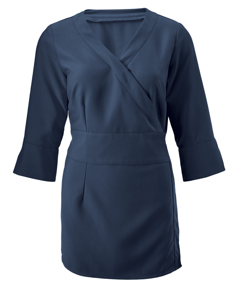 Alexandra women's 3/4 sleeve wrap tunic