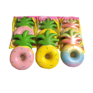 Vlampo Squishy Jumbo Pineapple Donut Slow Rising Original Packaging Fruit Collection Gift Decor Toy