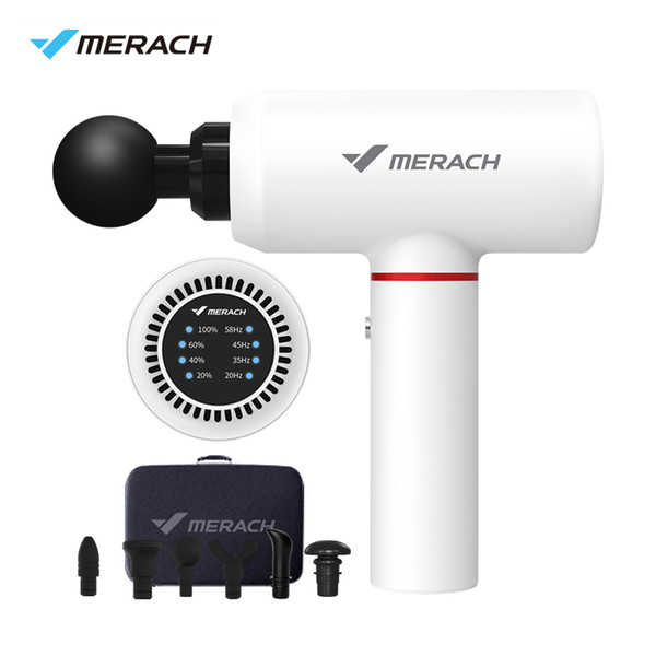 merach therapy muscle massage gun cordless percussion massager deep tissue vibration exercising relief fascia gun