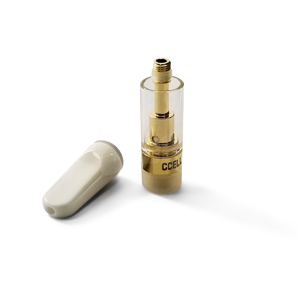 CCell Threaded Cartridge & Mouthpiece Gold .5ML Duckbill White