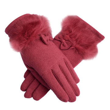 LYZA Women Autumn Elegant Wool Gloves
