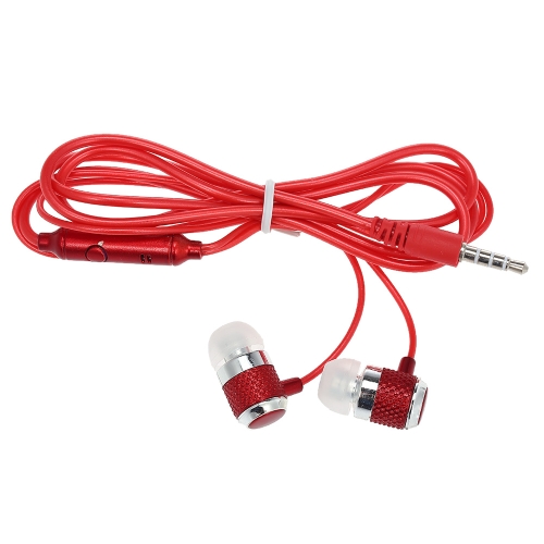 3.5mm Wired Headphone In-Ear Headset Stereo Music Smart Phone Earphone Earpiece Hands-free with Microphone