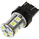 7443 T20 13 SMD LED 5050 de queue de voiture d'arrêt de frein Tourner l'ampoule de lampe de lumière blanche